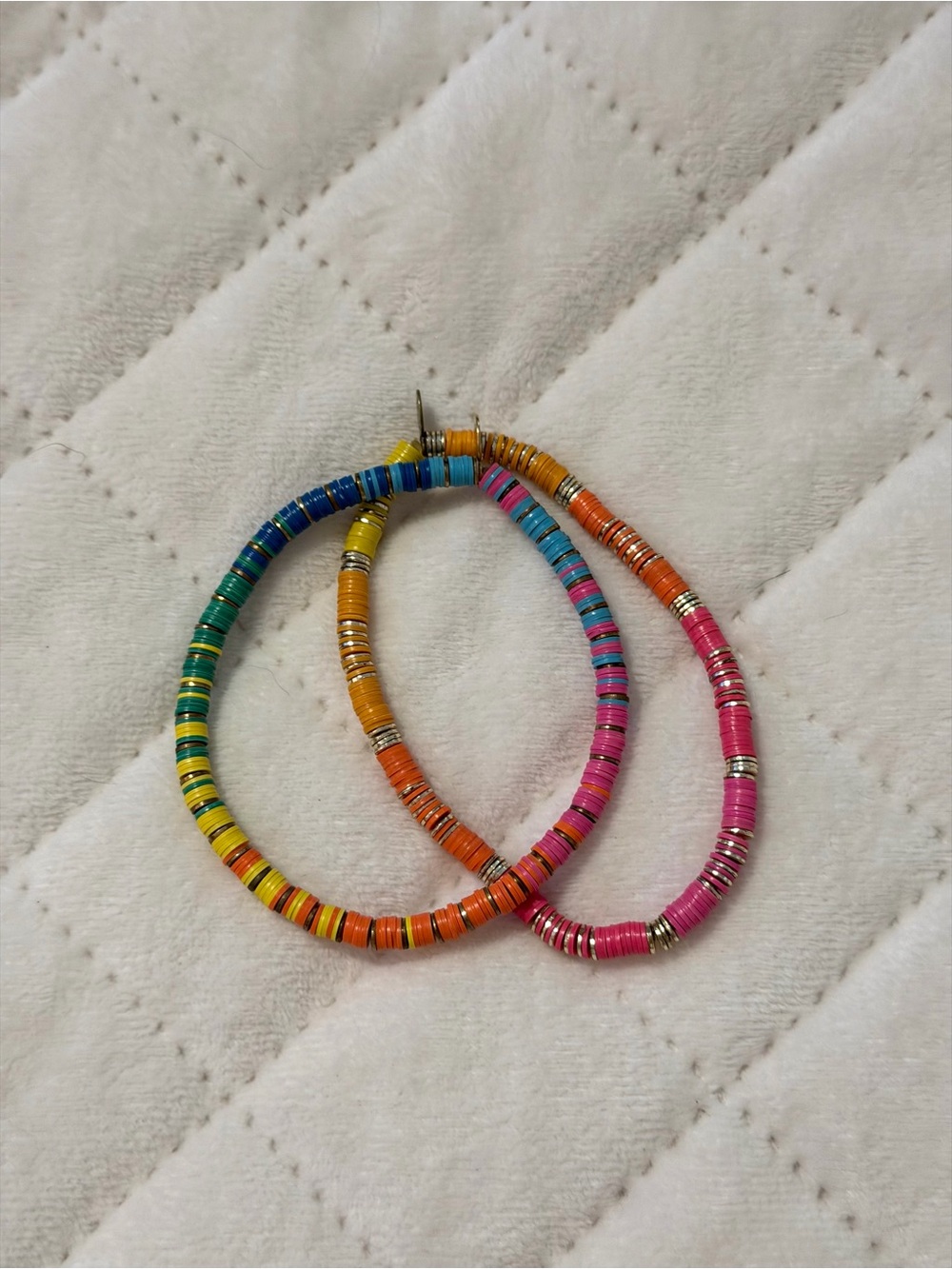 Blaine Bowen Colorful Multicolor Disc Bead Bracelets- Women Jewelry